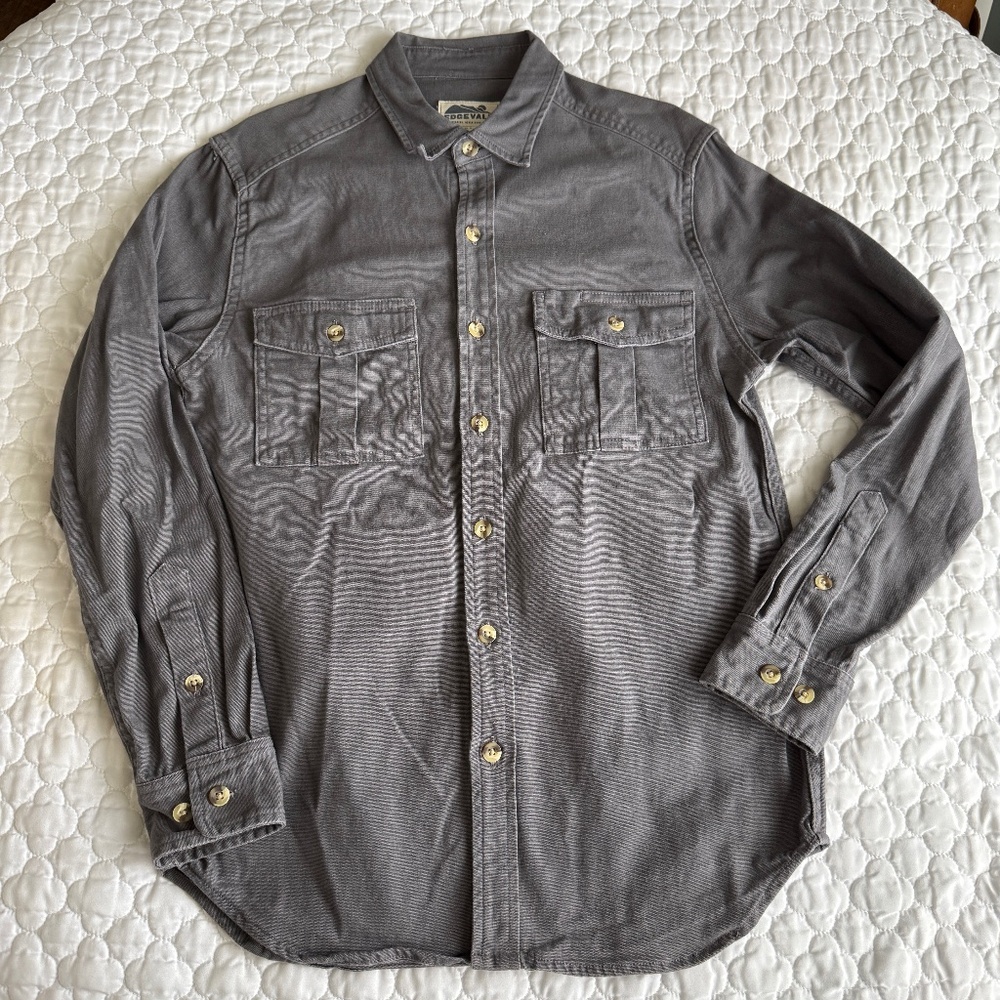 Edgevale Thick Button Down‎ Shirt Size Small